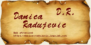 Danica Radujević vizit kartica